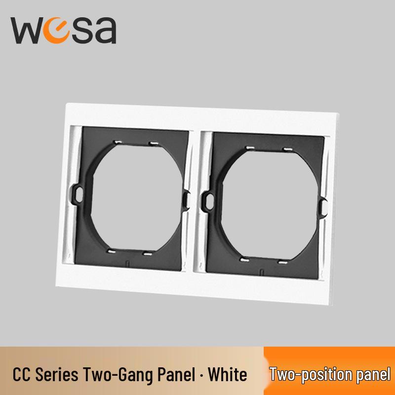 European Standard Multi-position Wall Socket with Flame Retardant Protection and Simple Design