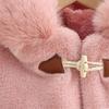 Infant Baby Girl Cloaks Shawl Faux Fur Winter Toddler Kid Princess Wedding Party Hooded Shrug Cape Outwear Warm Jacket Coat