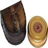 Brass Marine Pocket Compass, Handmade Unique Gift Robert Frost Poem Engraved Brass Compass,  Style Brass Pocket Compass with Black Leather Case