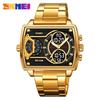 Shikemei Men's Multi-Time Zone Luminous Waterproof Dual-Movement Watch