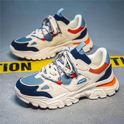 Men Running Shoes Thick Bottom Mesh Breathable Sports Casual Footwear Trending Outdoor Walking Sneakers Adult New 39-44