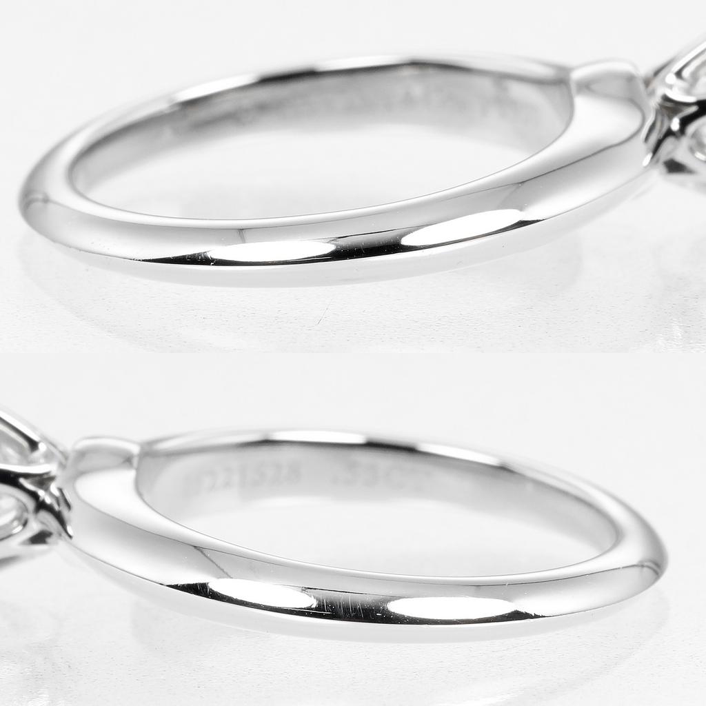 TIFFANY&Co. Solitaire Ring 0.53ct VS1/I/3EX Pt950Platinum/diamond #4.3(US Size) 5.16g Women Used