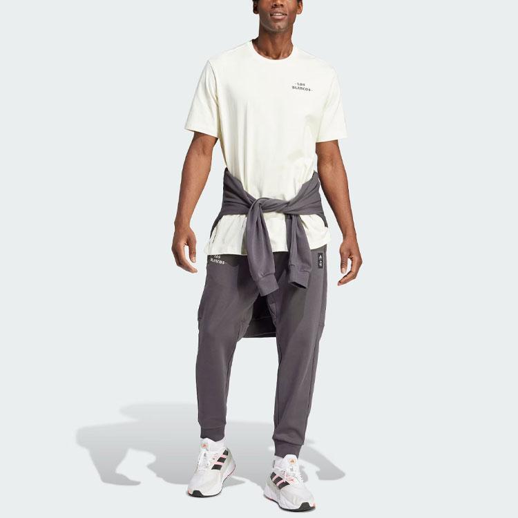 Adidas Real Madrid Cultural Story Tee With Letter Print Men Tops Off-White IU2074