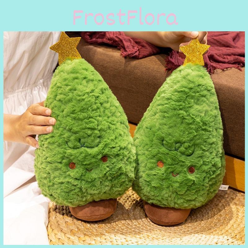 35cm Green Christmas Tree Plush Pillow Doll For Holiday Decor And Gift Ideas