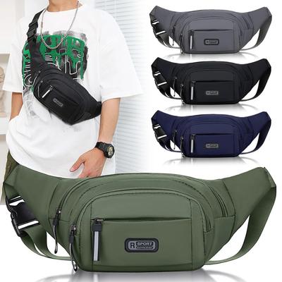 Multi-functional Waistpack Waist Pack Bags Mobile Waistpack Men's Sports Outdoor Leisure Chest Bag Anti Theft Thin Crossbody Bag