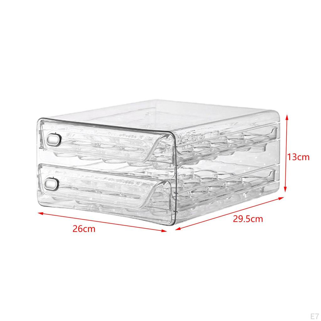 Layer Egg Storage Unit for Refrigerator, Stackable Container Eggs