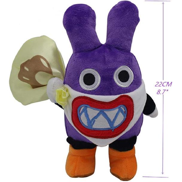 YIYO Mario Bros, U Nabbit Purple Rabbit Plush Toy Stuffed Animal Figure, 8.7 inch