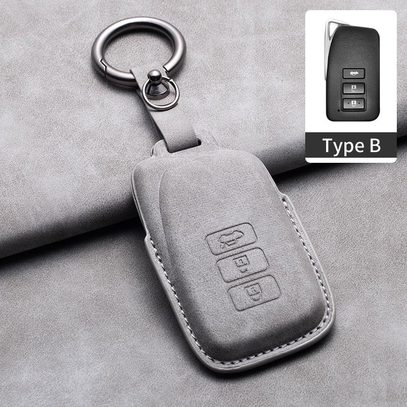 

For Lexus Nx 200 Nx300H Rx 350 450H Es 350 Es 300H Leather Car Key Case Cover Protector Shell Auto Remote Keychain Accessories