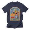 Classic Simple Cartoon Anime American Illustration Casual Tshirt Luxury Brand for Men and Women