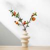 Trend Spiral Plain-Fired Ceramic Vase Home Furnishing Living Room Ornament Dried Flowers Flowers Hydroponic Flower Arrangements