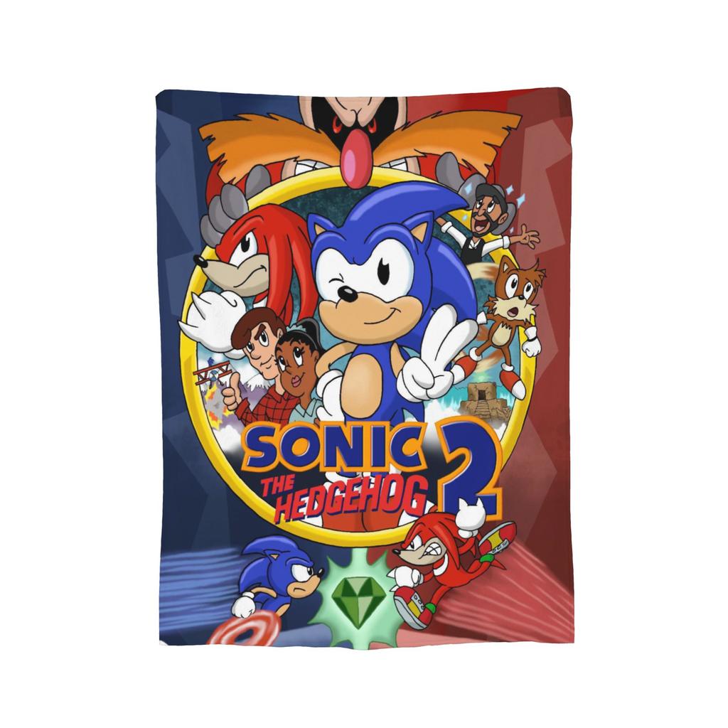 Shadow The Hedgehog Blankets Fleece Print   Multifunction Lightweight Throw Blanket for Sofa Outdoor Bedspreads