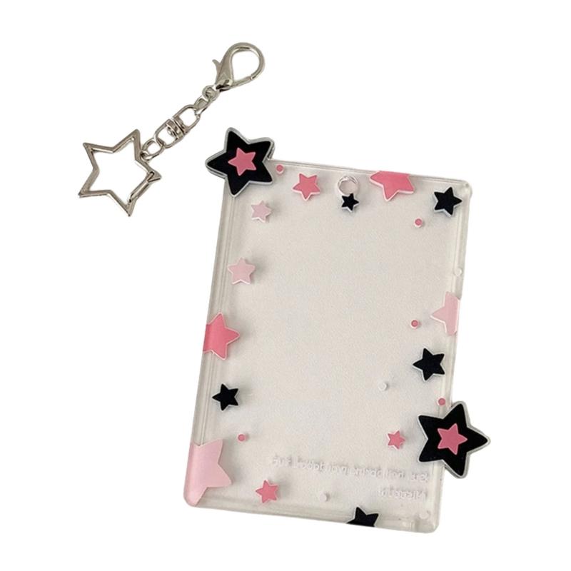 3 Inch Photo Card Pouches Photo Card Protector Sleeve Mini Photo Protector With Carry Hook For Backpacks Key Organizes