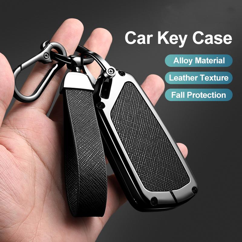 Zinc Alloy Car Key Cover For Volkswagen Golf 8 Mk8 Id.3 Id.4 Id.6 Cupra Skoda Octavia A8 Seat Leon Mk4 Formentor Tarraco Keyring
