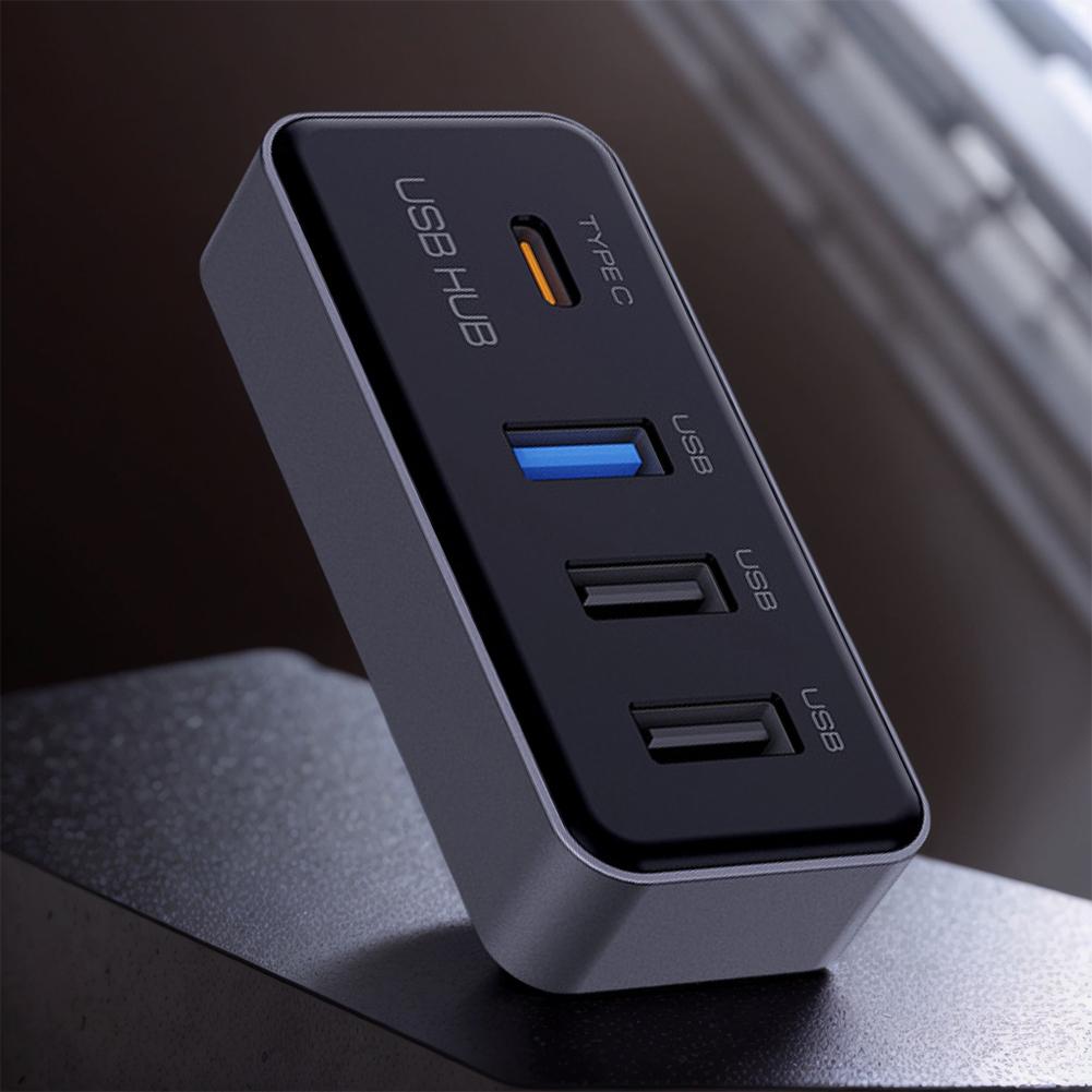 4-in-1 Multi Port Glove Box USB Hub Expansion Dock USB Adapter for for for for TESLA Model 3 Model Y 2020-2025