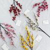 Plum Silk Blossom Flower Home Decor For Party Settings Realistic Flowers Fake