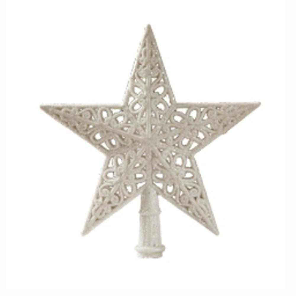 Hollow Out Christmas Tree Top Star White Christmas Tree Ornaments  Christmas Decoration