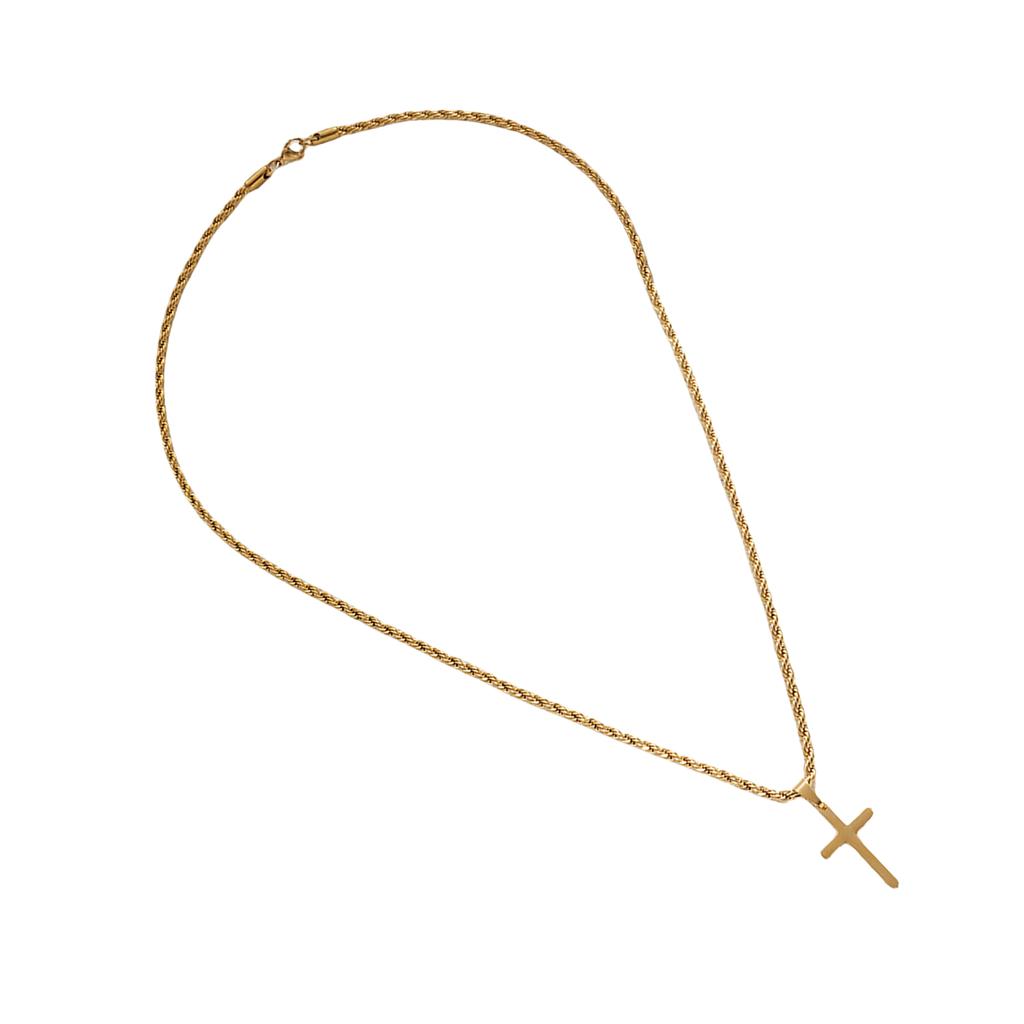 Robustní slitinové křížky přívěsek náhrdelník minimalistický elegantní barevný šperk doplněk pro muže a ženy módní choker dárky