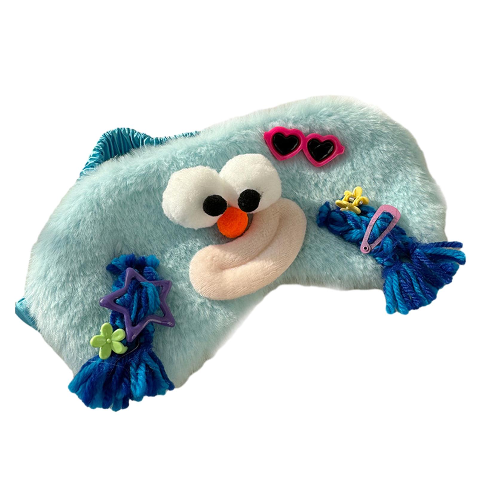 

Мягкий и удобный козырек для глаз с красивым узором. Удобная поддержка для глаз. синий