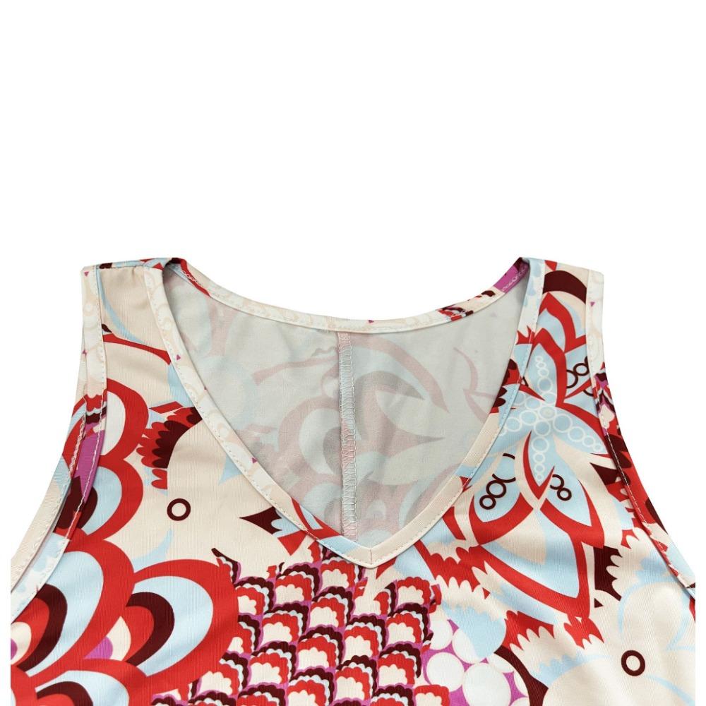 Summer Dresses for Women Beach Floral Tshirt Sundress Casual Pockets Boho Tank Dress