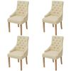 Day and Night - Day and Night Dining Chairs 4 Units Cream Fabric