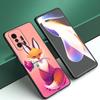 Cute Cartoon Fox Phone Case For Xiaomi Mi A2 8 9 SE Note 10 10T 11 12 Lite 9T 11T 12S 12T Pro A3 6X 12X Soft TPU Black Cover