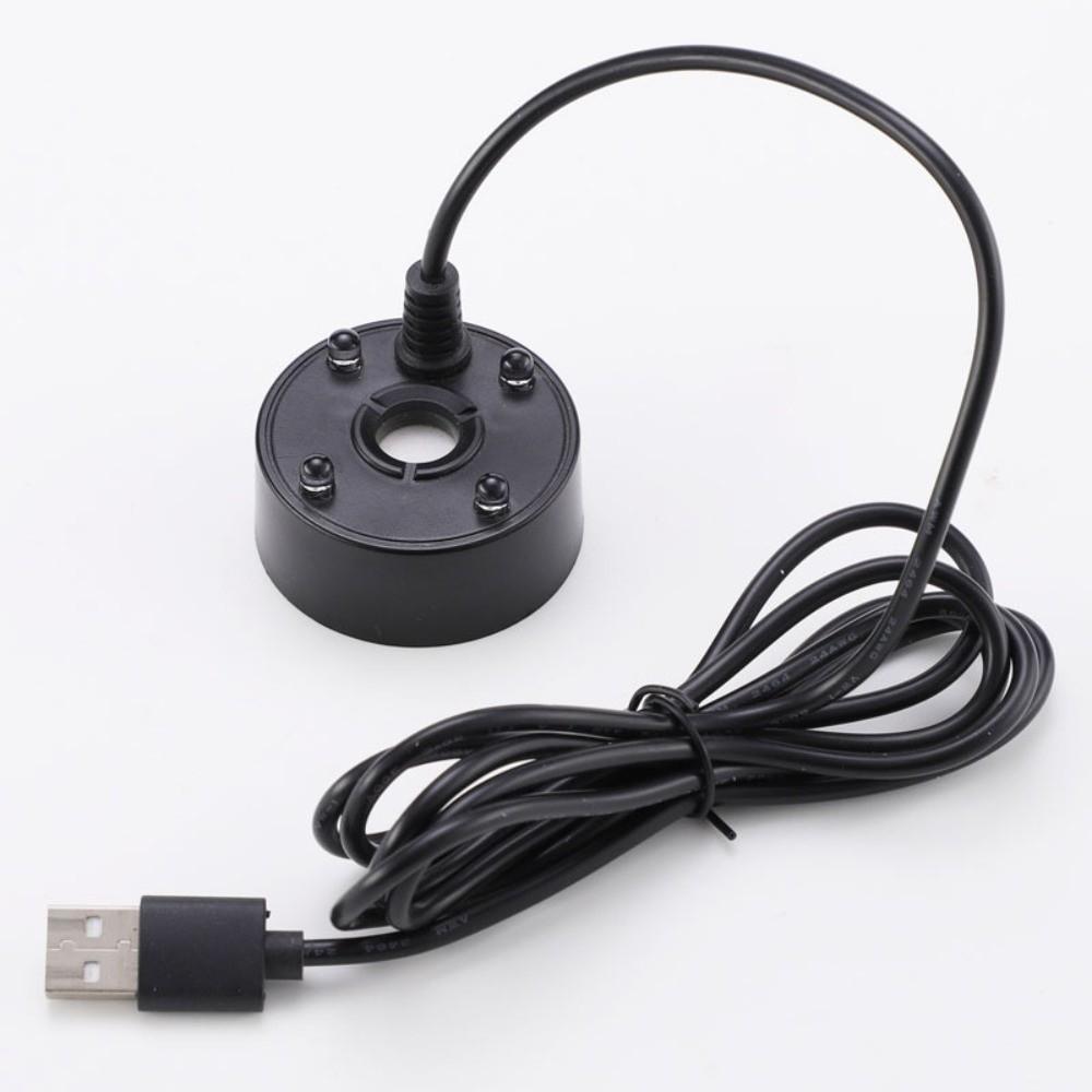 

Новый USB-увлажнитель 5 В с 4 светодиодами, разноцветная подсветка, генератор тумана, распылитель, генератор пузырей, распылительные головки, для ландшафтного дизайна, аквариума чёрный