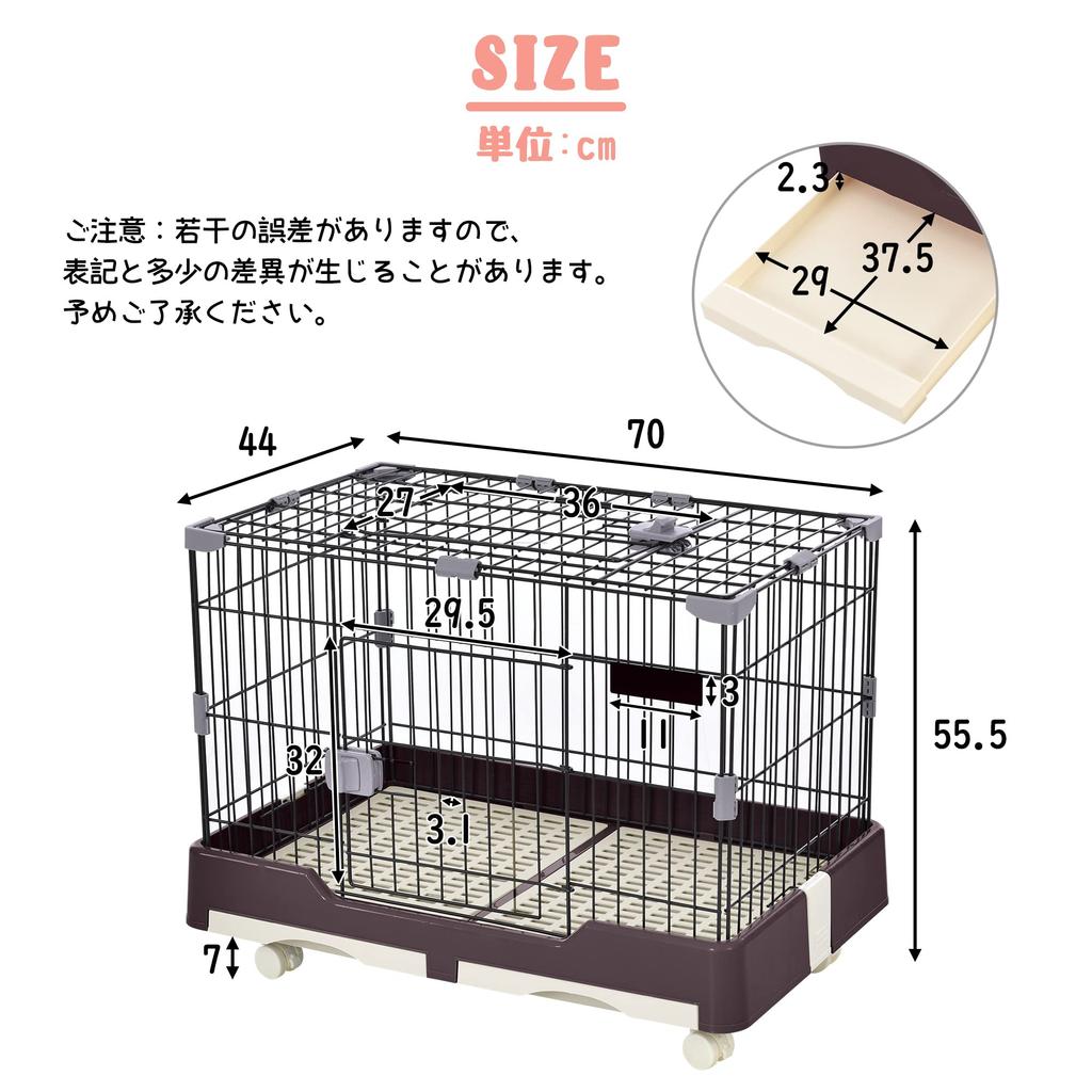 BTM Rabbit Dog Cat For Small Indoor With Easy To Convenient To Comes with Made of Ceiling Escape Rest Pet Supplies Cage, Cage, Cage, Cage, Animals,