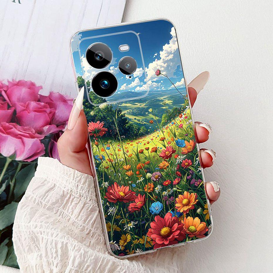 Fashion Painting Case For Realme GT 7 Pro 7T Soft Silicone TPU Phone Cases For Realme GT7 GT7T 7Pro 5G Covers Bumpers