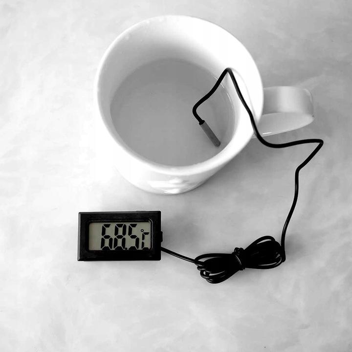 Precise Digital Electronic Thermometer with Probe + Clear Display