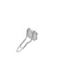 Christine Project Twist Heart Micro Bag(Silver Glass)