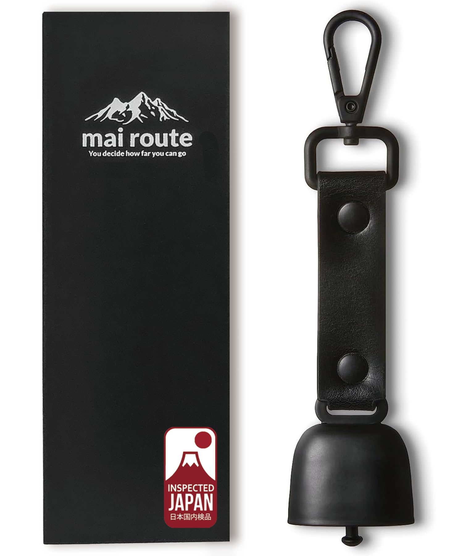 

Japanese Mai Route Genuine leather bear bell with a pleasant A comfortable bear repellent bell with mute Small and lightweight [Official Product] -