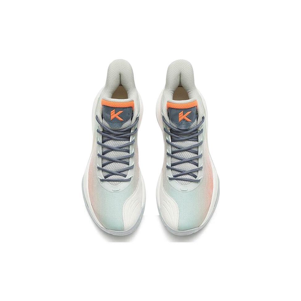 New Anta Cushioning Anti Slip And Wear Resistant Coverage Mid Top Basketball Shoes Men's Asphalt Gray 112241601-5