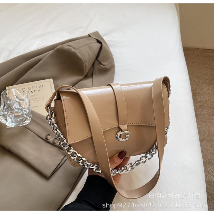 

Casual fashion bag women s 2025 new small square bag simple casual one shoulder oblique span fresh foreign retro women s bag хакі