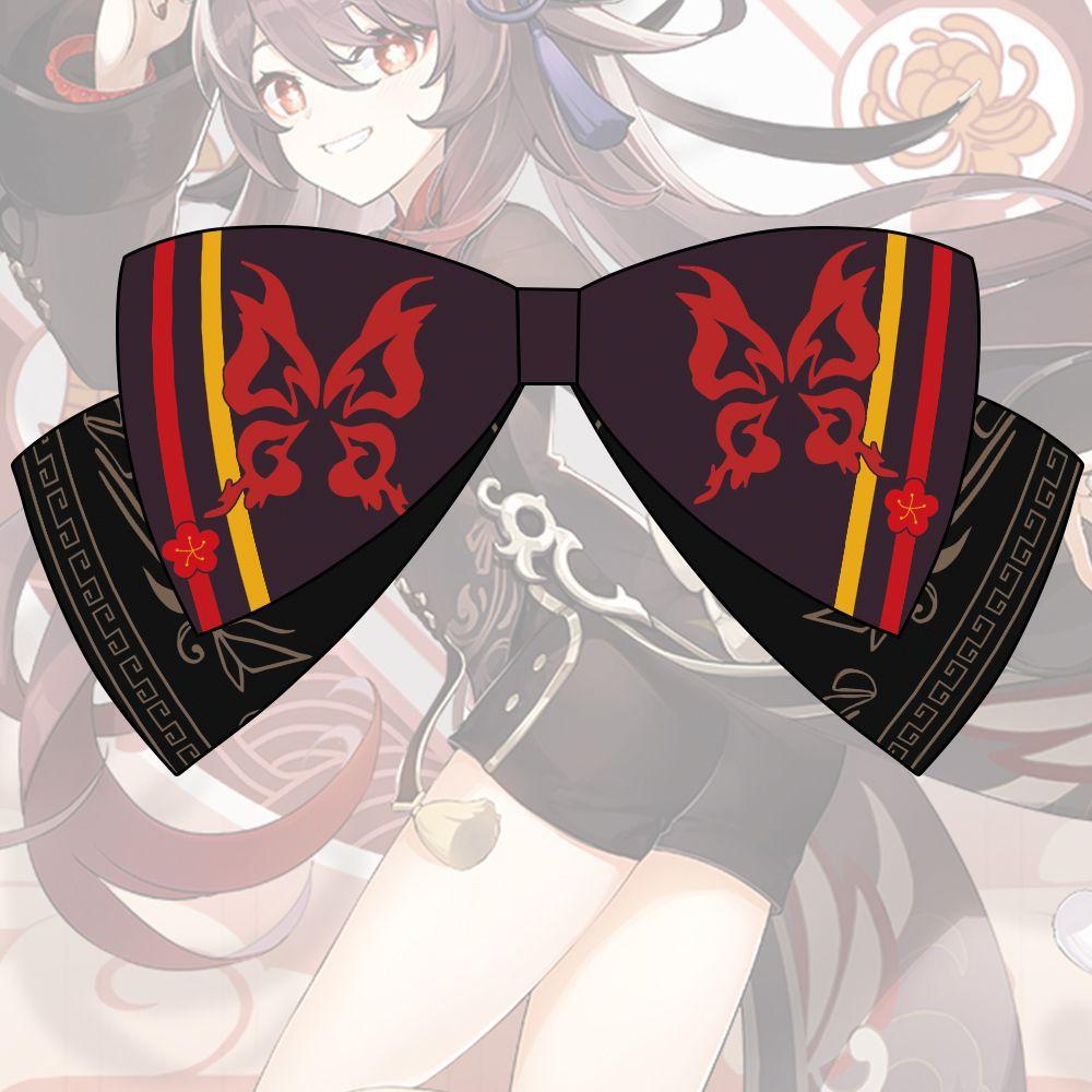 Anime Genshin Impact Hutao Bow Hairpin Hair Accessories For Girls Realistic And Delicate Design