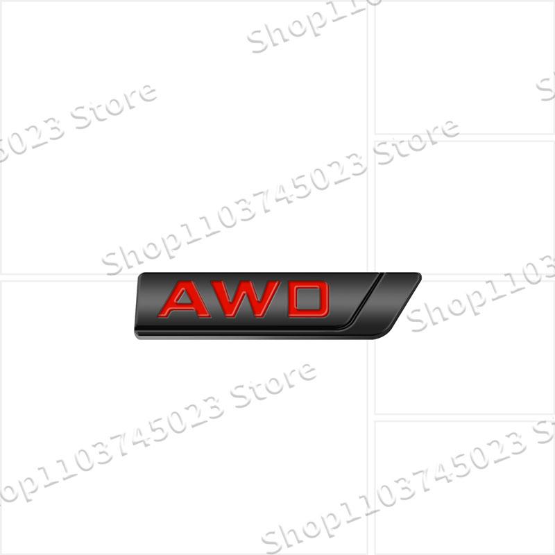 1Pc 3D Metal AWD Logo Car Front Grille Emblem Sticker Decor For Coolray Emgrand Panda Tugella Trunk Rear Tailgate Accessories