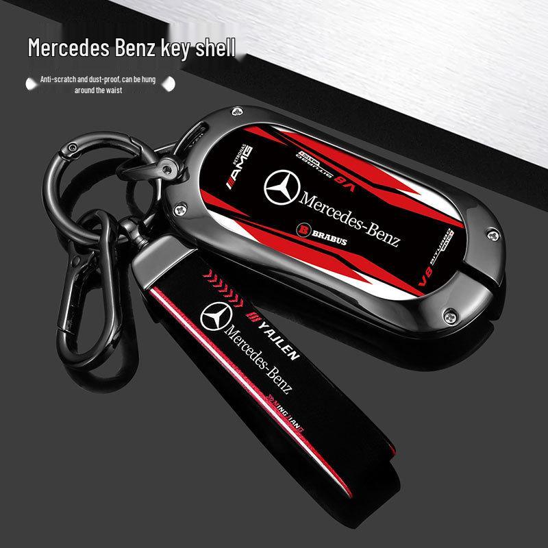 Compatible Mercedes Key Case for E300L, C260L, A200L, GLC, GLA200, GLE35