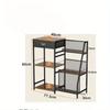 Modern Simple Multifunctional Coffee Machine Shelf Coffee Cup Holder Kitchen Storage Shelf with Drawer