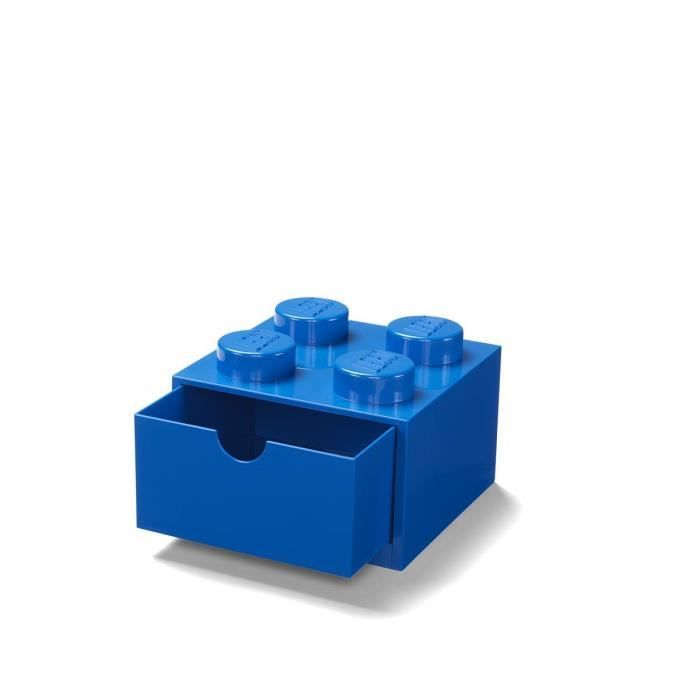 LEGO Boîte de Rangement empilable 8 Boutons Bleu Taille S - 40201731