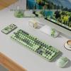 EWEADN V96 Retro Wireless Keyboard Mouse Combo