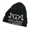 Scorpy Cat Print Knit Cap for Cat CAT Black Lovers, LOVER,