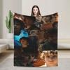 Walker Scobells Comfortable Blanket  Graphic Plane Travel Throw Blanket Bedroom Flannel Bedspread Sofa Bed Cover