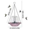 ABS Outdoor Bird Bath with Solar Pump Artistic Water Basin for Patio Yard Courtyard Fences Balcony Handrails Garden Decoration