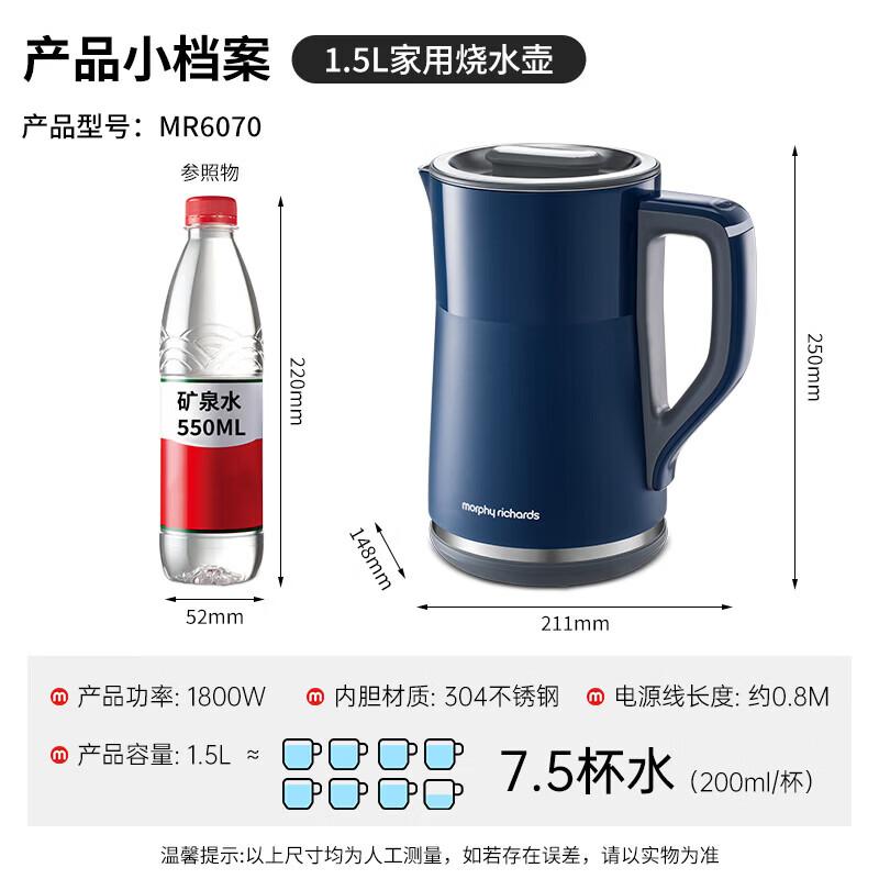 

Morphy Richards 1.5L Electric Kettle with Temperature Display