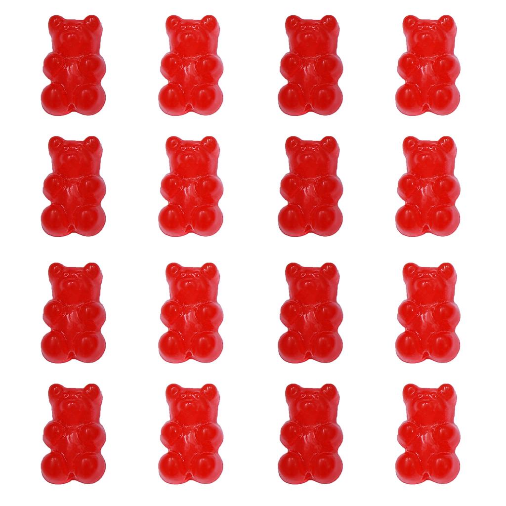 10Pcs Resin Candy Bear Charms Beads for DIY Necklace Bracelet Earrings Jewelry Making