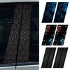 2x For Honeycomb Auto B-Pillar Waterproof Decal Diy 50X25cm Auto Door Post Sticker Exterior Accessories