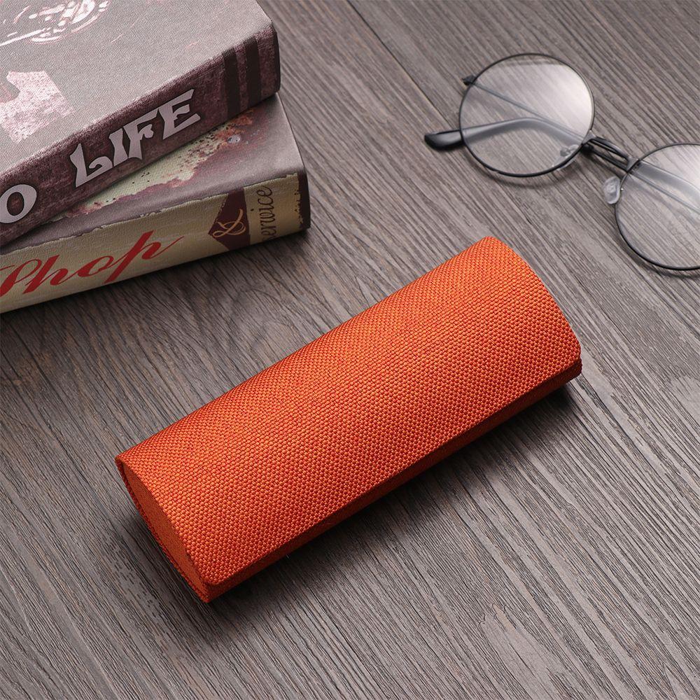 Retro Oval Glasses Box Sunglasses Linen Folding Eyewear Case Optical Handmade Storage Glasses Case