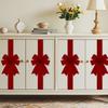 Christmas Cabinet Ribbons Bows For Kitchen Large Christmas Door Ribbon Cabinet Bows For Gifts Xmas Tree Home Wall Furniture Party Decorations
