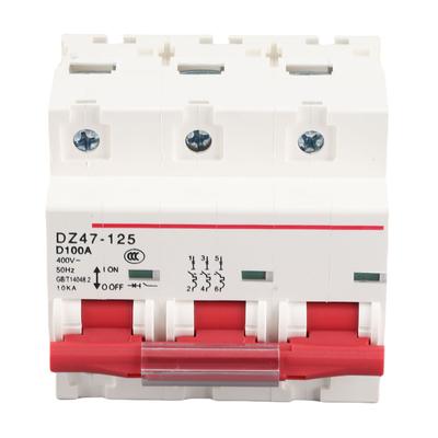 Miniature Circuit Breaker Household D Type Air Switch Protection DZ47‑125 3P D80 100A 400V