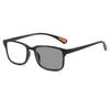 Fashion Color Changing Reading Glasses Ultralight Square Frame Anti Blue Light Photochromic Eyeglasses Uv Protective Sunglasses