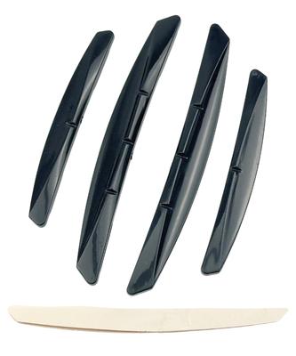 HTharros Car Door Guard Protector Set of 4 Black Universal